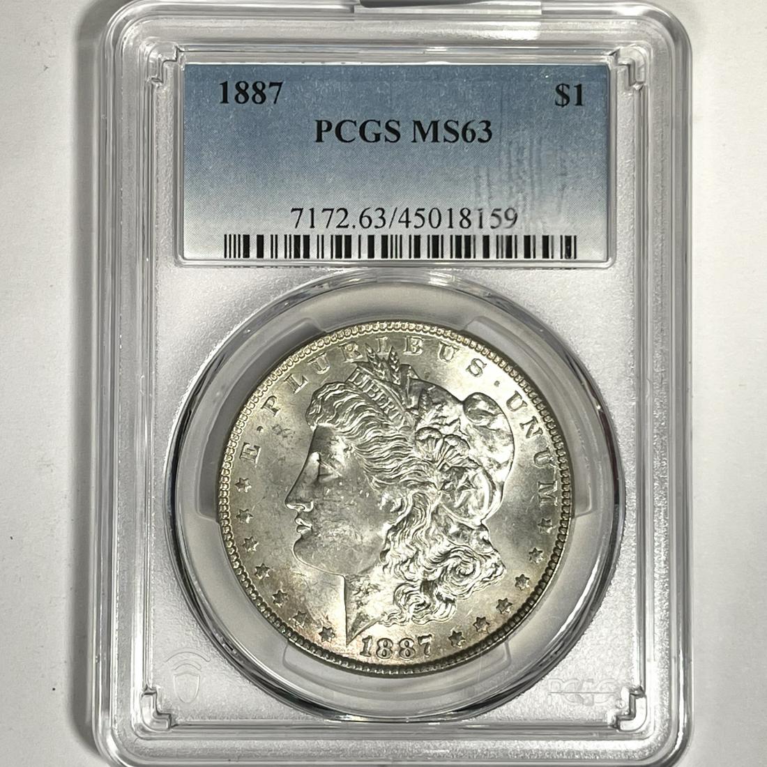 1887 Morgan Silver Dollar PCGS-MS63 (1 of 2)