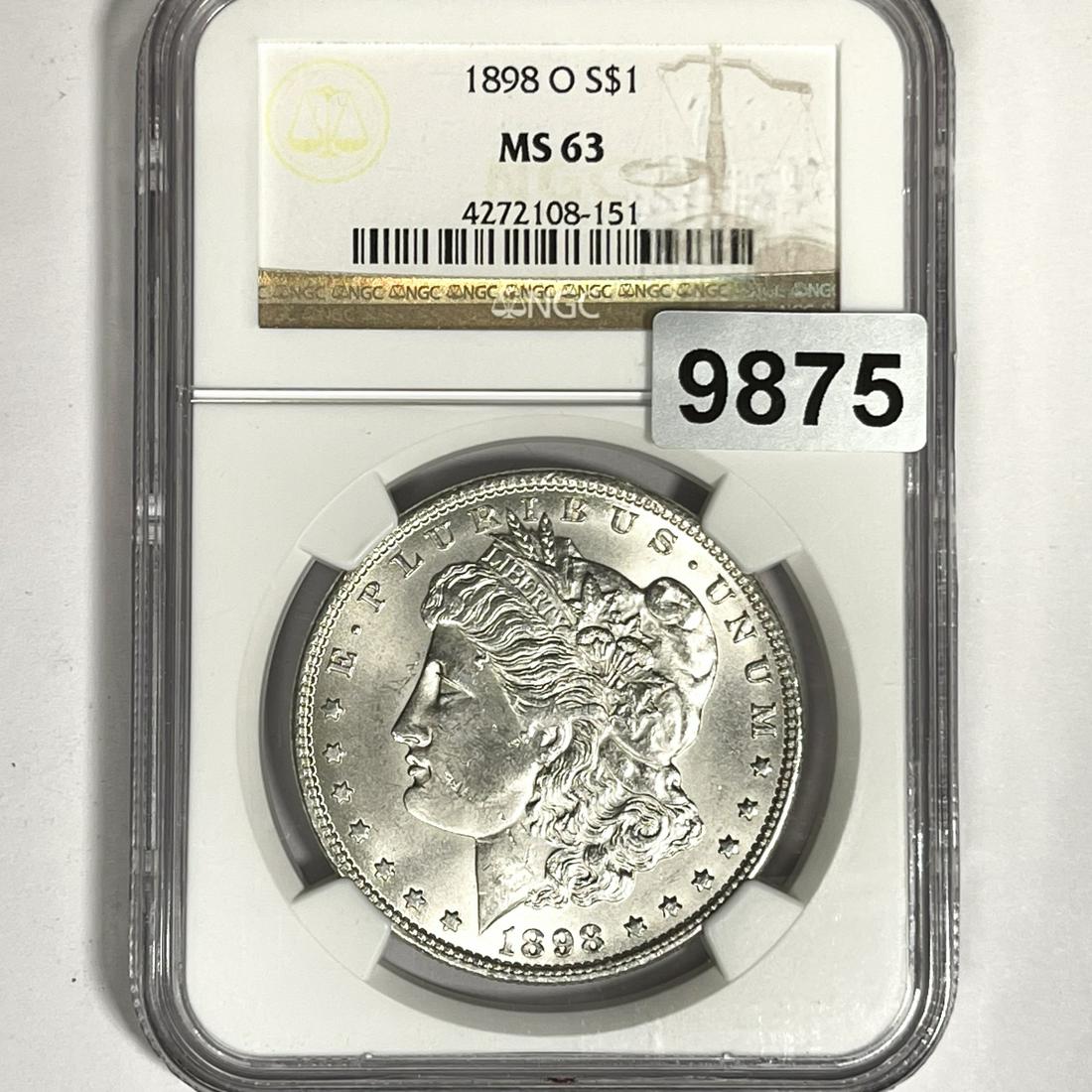 1898-O Morgan Silver Dollar NGC-MS63 (1 of 2)