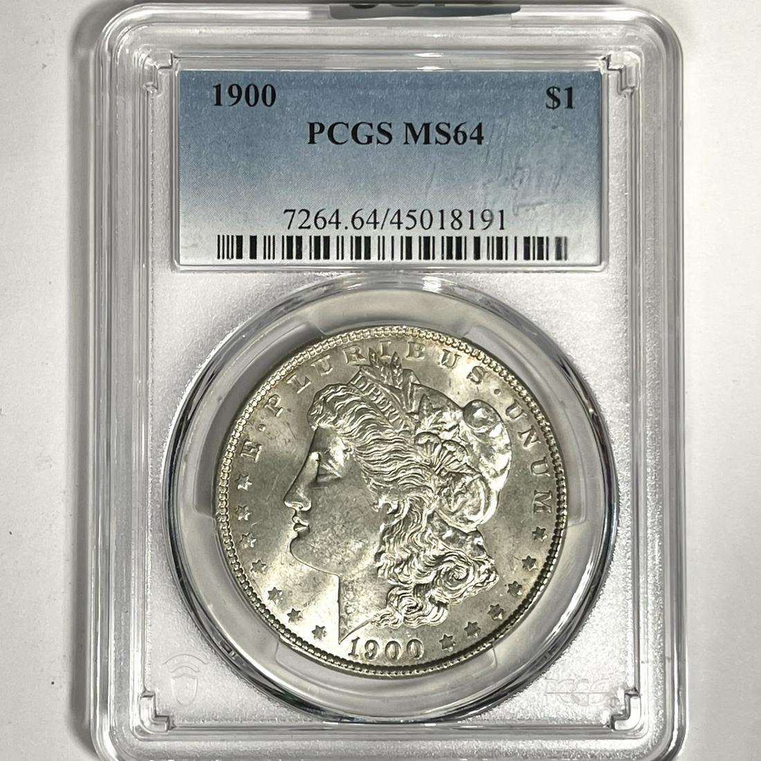 1900 Morgan Silver Dollar PCGS-MS64 (1 of 2)