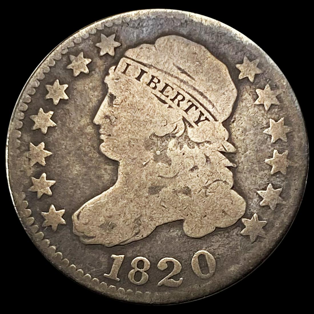 1820 Capped Bust Dime NICELY CIRCULATED (1 of 2)