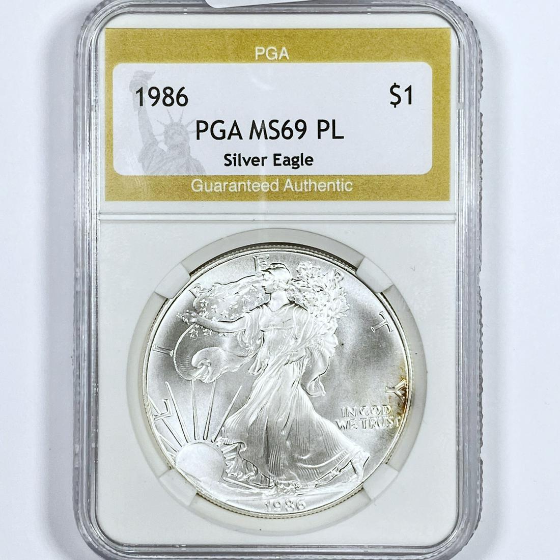 1986 Silver Eagle PGA-MS69 PL (1 of 2)