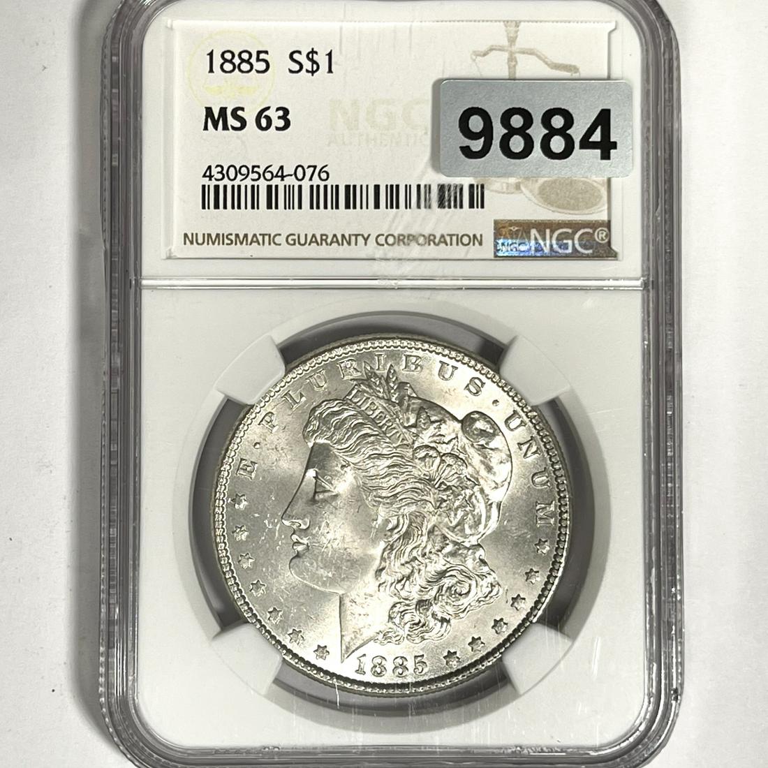 1885 Morgan Silver Dollar NGC-MS63 (1 of 2)