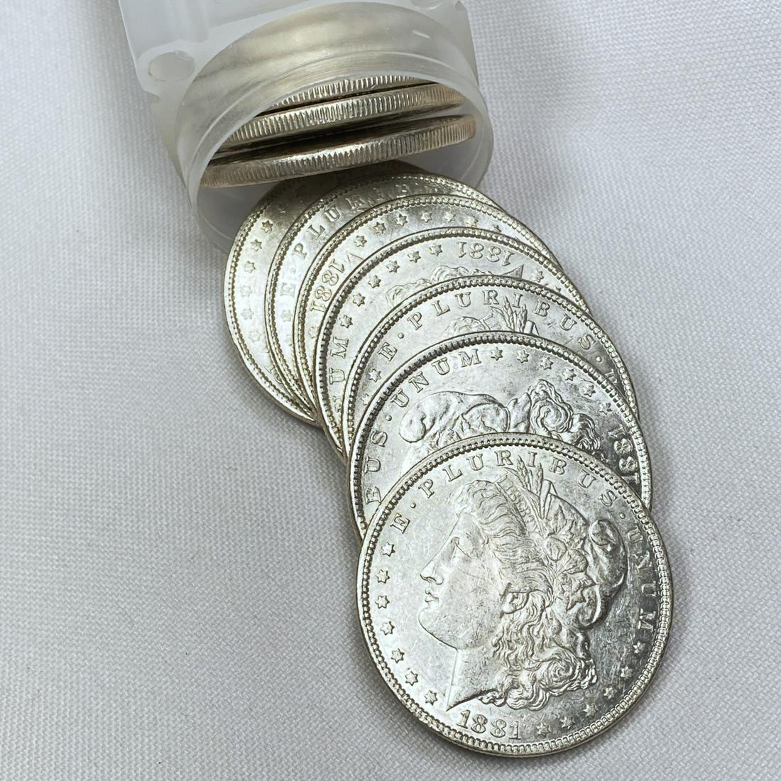 1881 Morgan Silver Dollars Roll (20) - BU (1 of 4)