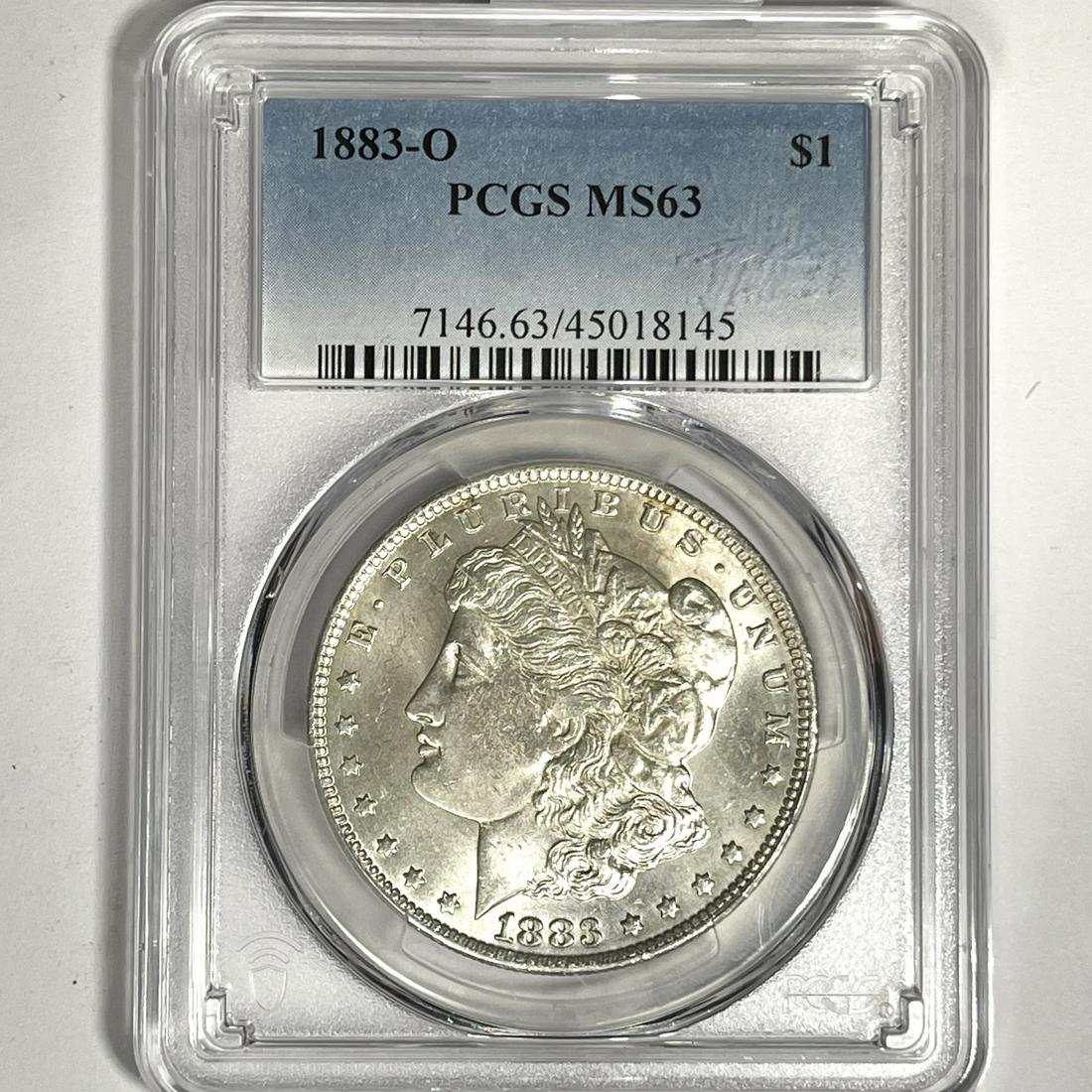 1883-O Morgan Silver Dollar PCGS-MS63 (1 of 2)