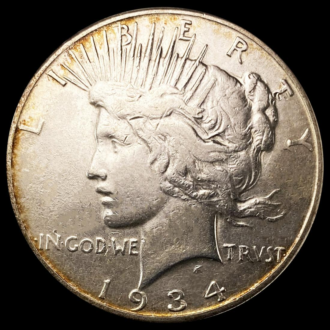 1934-S Silver Peace Dollar NEARLY UNCIRCULATED (1 of 2)