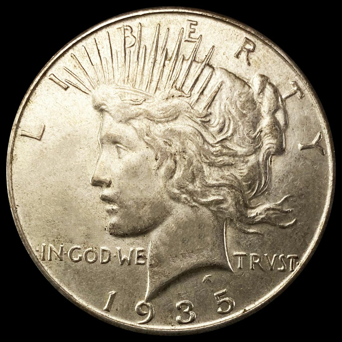 1935-S Silver Peace Dollar CLOSELY UNCIRCULATED (1 of 2)