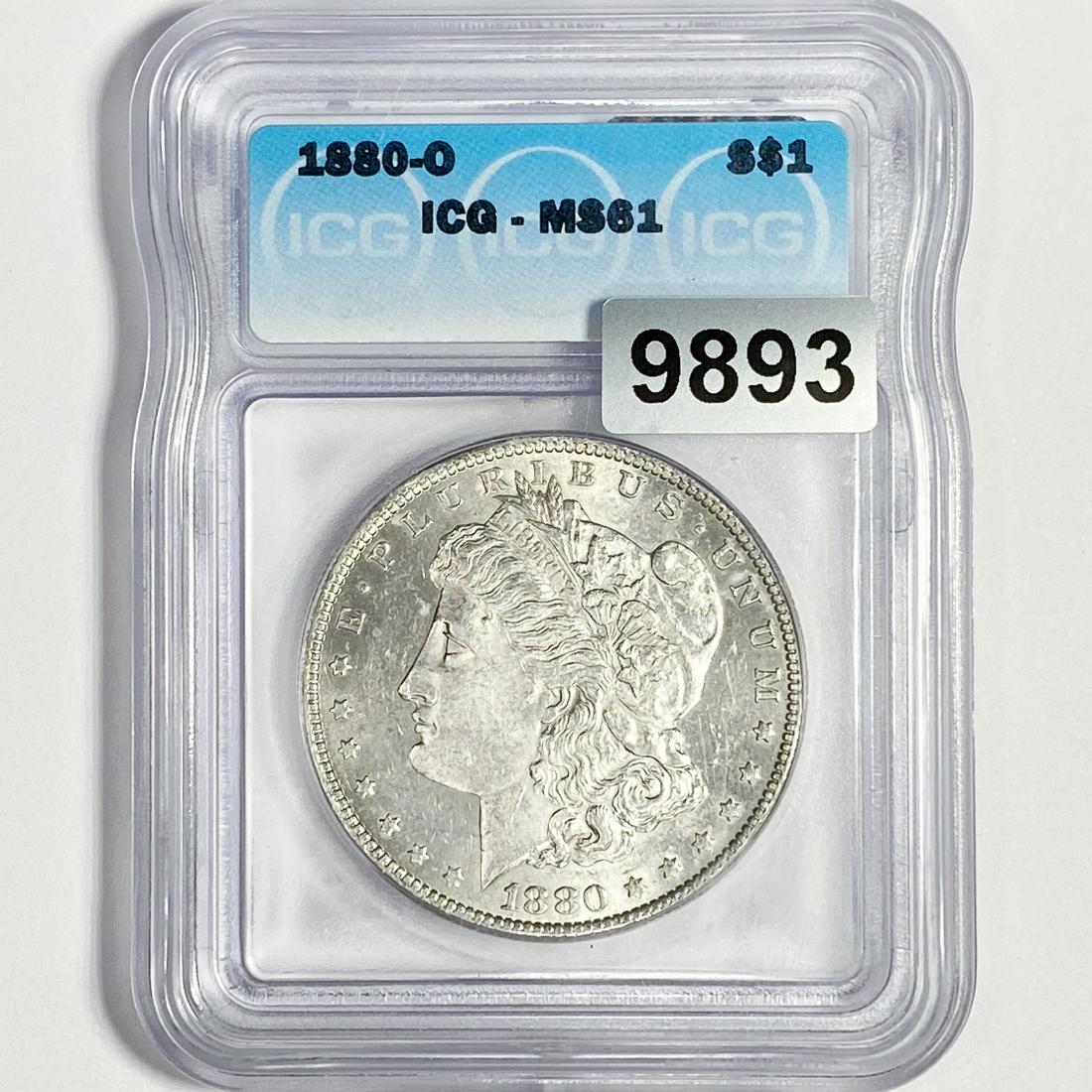 1880-O Morgan Silver Dollar ICG-MS61 (1 of 2)