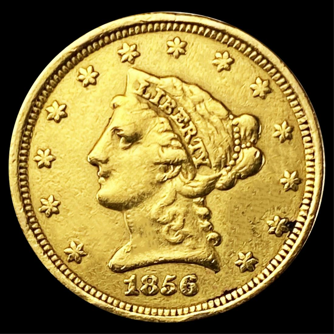 1856 $2.50 Gold Quarter Eagle NEARLY UNCIRCULATED (1 of 2)