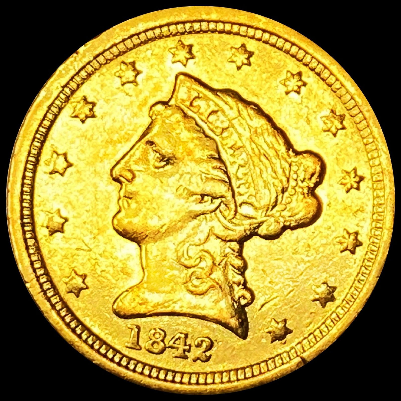 1842-C $2.50 Gold Quarter Eagle - HIGH GRADE (1 of 2)