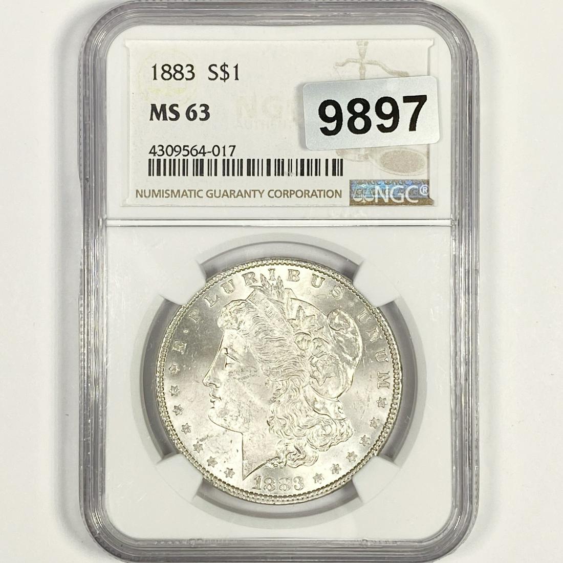1883 Morgan Silver Dollar NGC-MS63 (1 of 2)