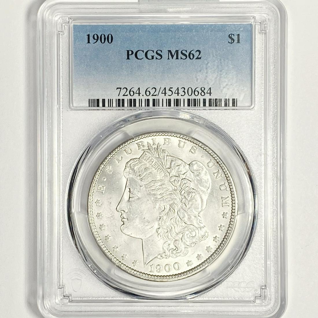 1900 Morgan Silver Dollar PCGS-MS62 (1 of 2)