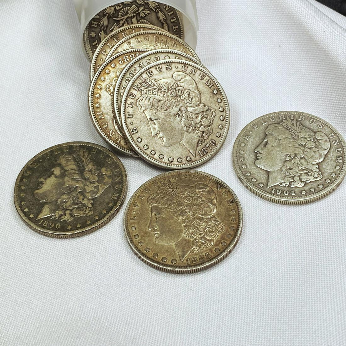 Semi-Key Dates Morgan Silver Dollars Roll (14) - (1 of 4)