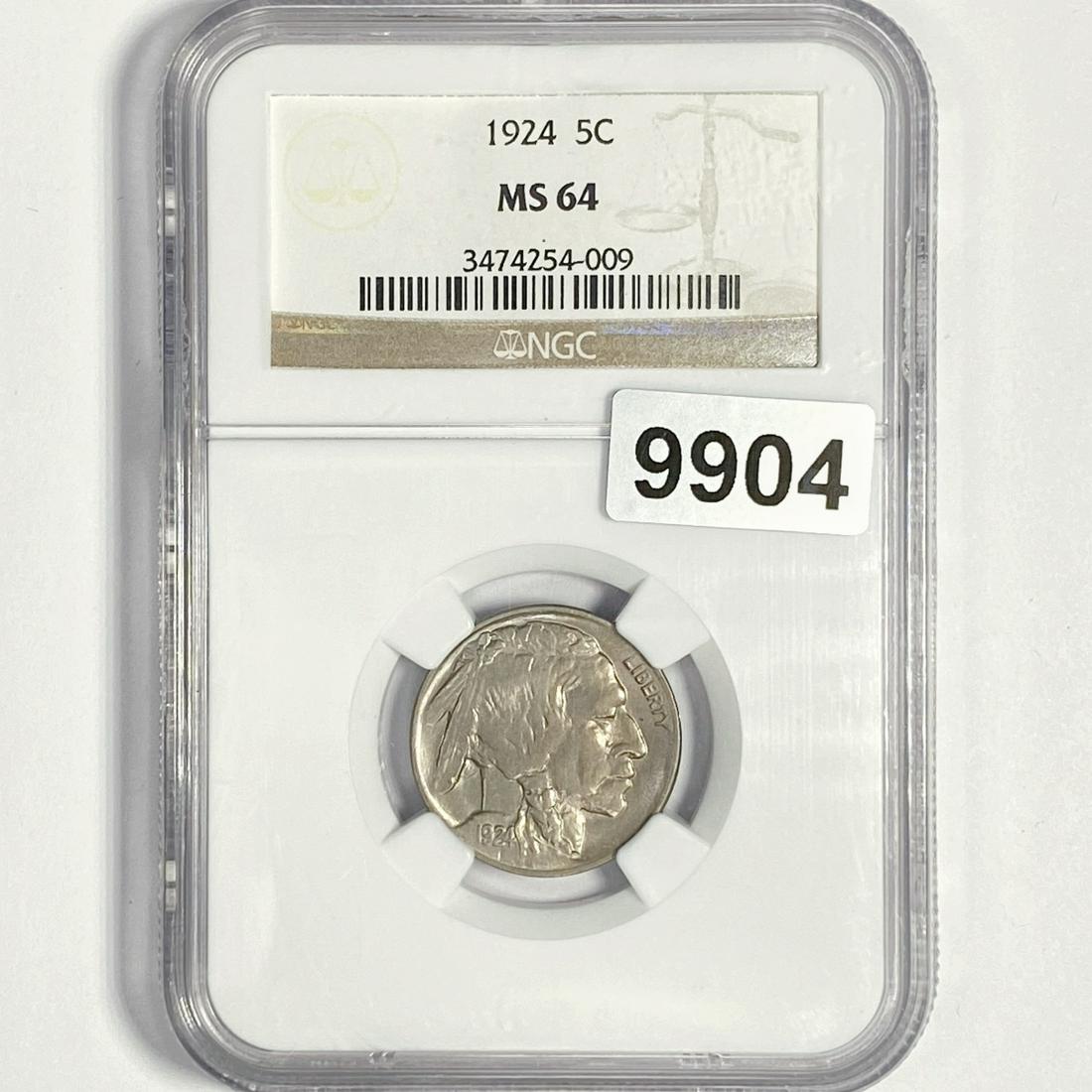 1924 Buffalo Nickel NGC-MS64 (1 of 2)