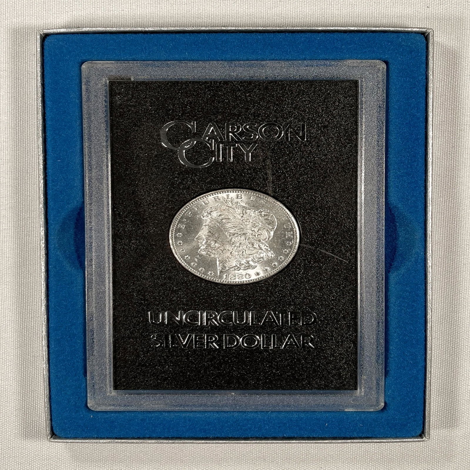 1880-CC Morgan Silver Dollar -BU GSA w/ Cert. (1 of 4)