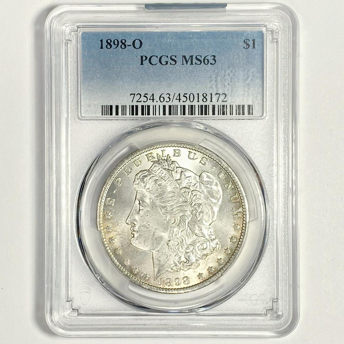 1898-O Morgan Silver Dollar PCGS-MS63 (1 of 2)
