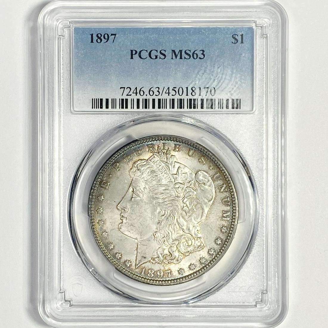 1897 Morgan Silver Dollar PCGS-MS63 (1 of 2)