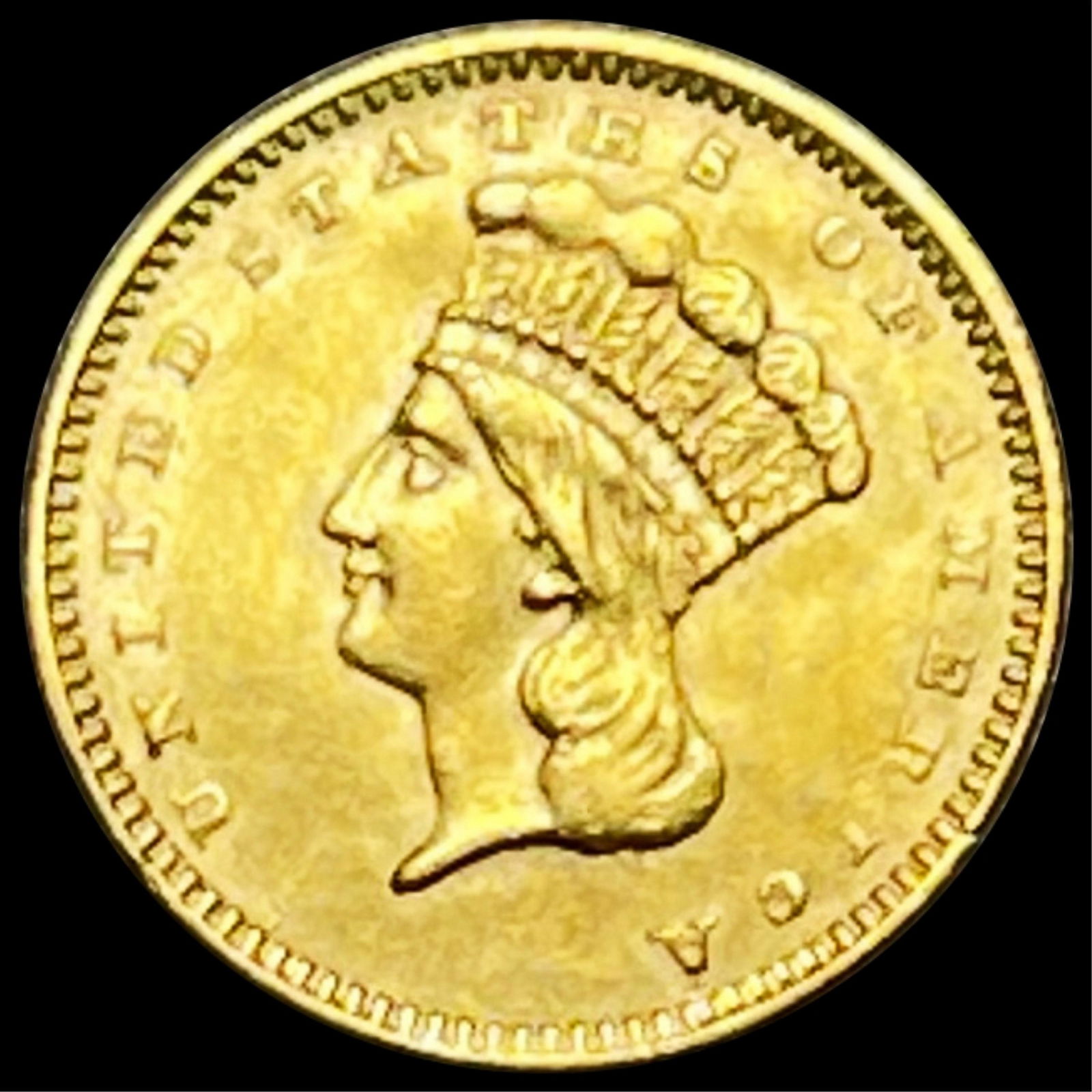 1857 Rare Gold Dollar UNCIRCULATED (1 of 2)