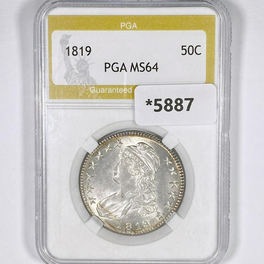 1819 Capped Bust Half Dollar PGA-MS64 (1 of 2)