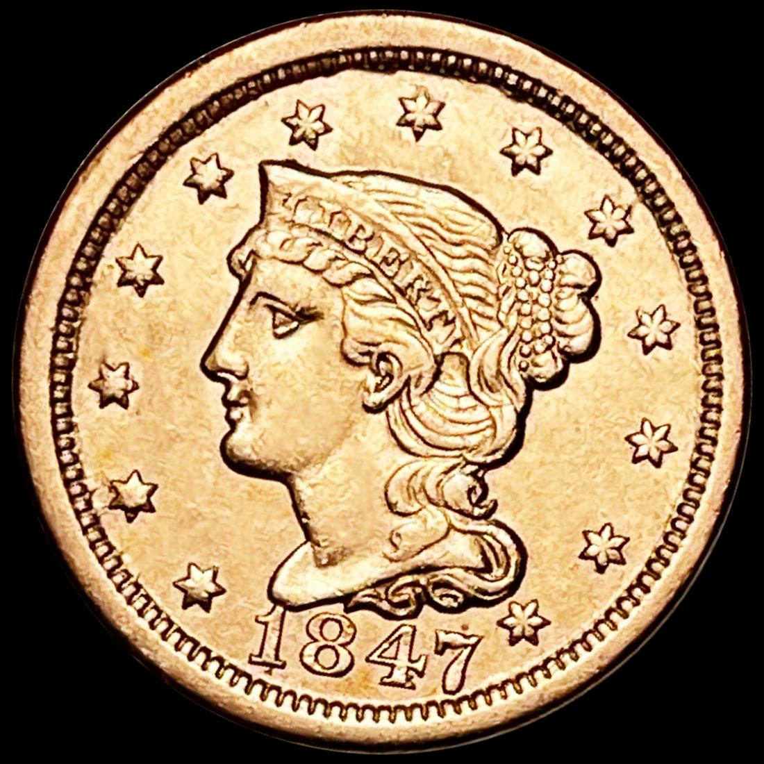 1847 RD Large Cent UNCIRCULATED (1 of 2)