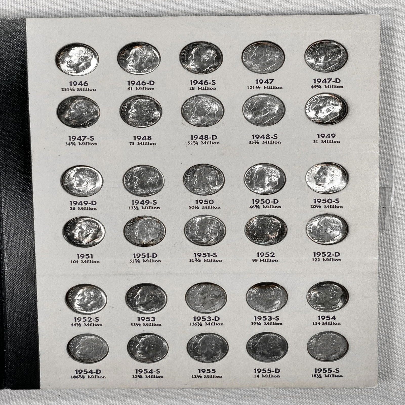 1946-1964 Roosevelt Dime Book (48) - (1 of 5)