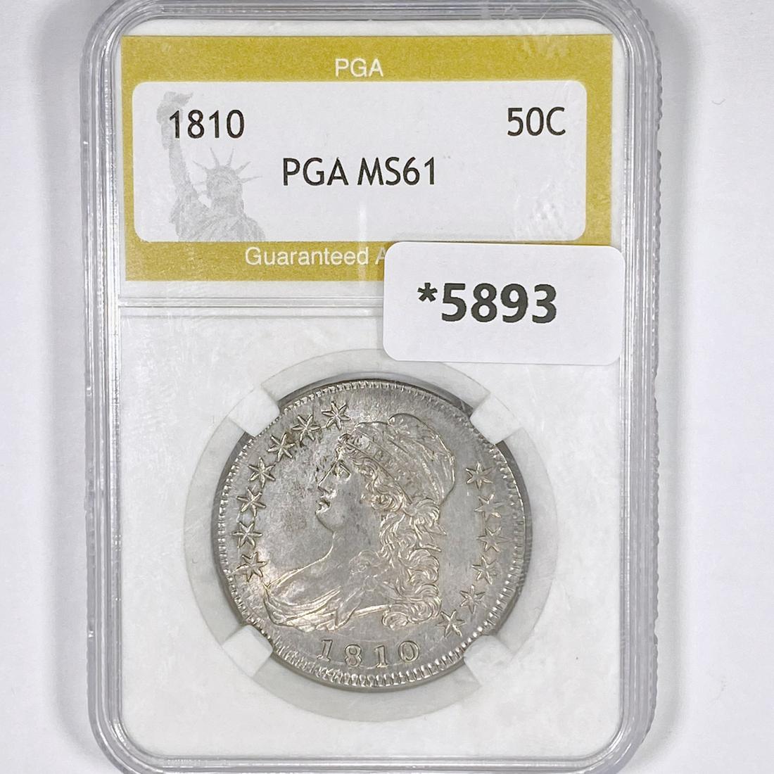 1810 Capped Bust Half Dollar PGA-MS61 (1 of 2)