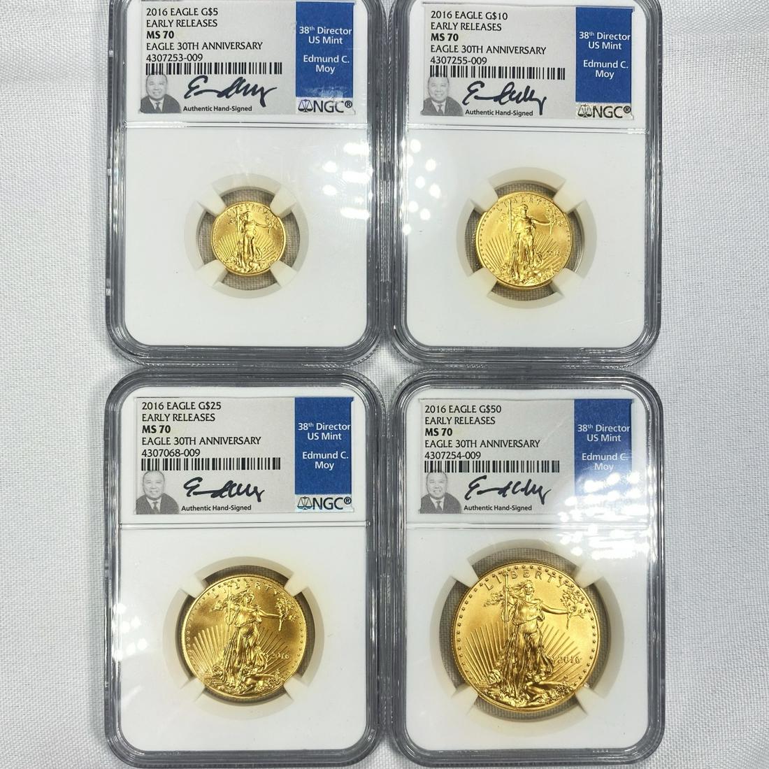 2016 Set (4) $5, $10, $25, $50 American Gold (1 of 2)