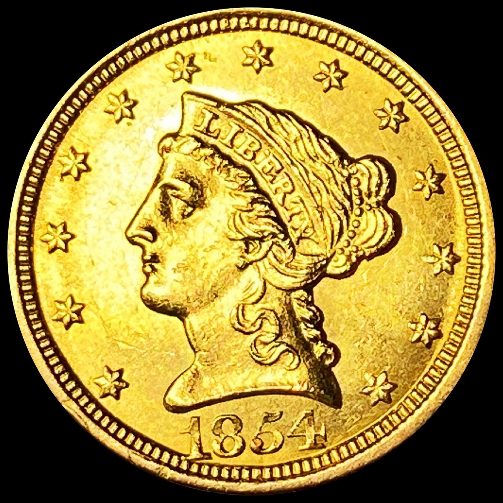 1854-O $2.50 Gold Quarter Eagle - HIGH GRADE (1 of 2)
