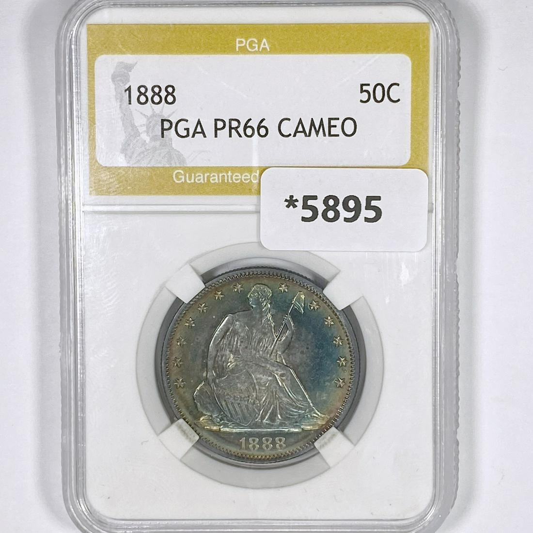 1888 Seated Liberty Half Dollar PGA-PR66 CAMEO (1 of 2)