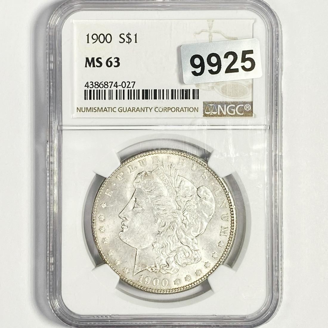1900 Morgan Silver Dollar NGC-MS63 (1 of 2)