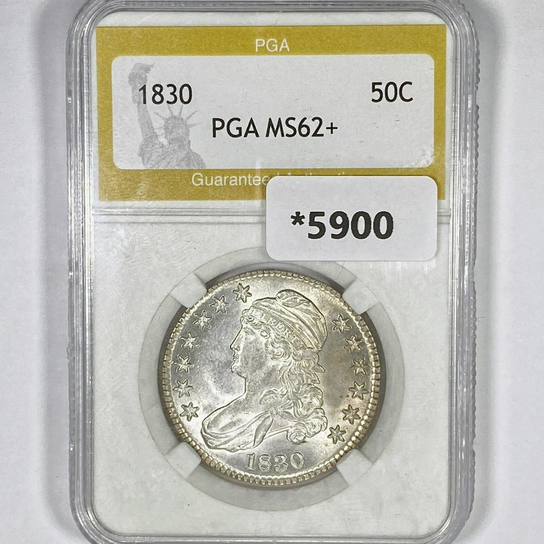 1830 Capped Bust Half Dollar PGA-MS62+ (1 of 2)