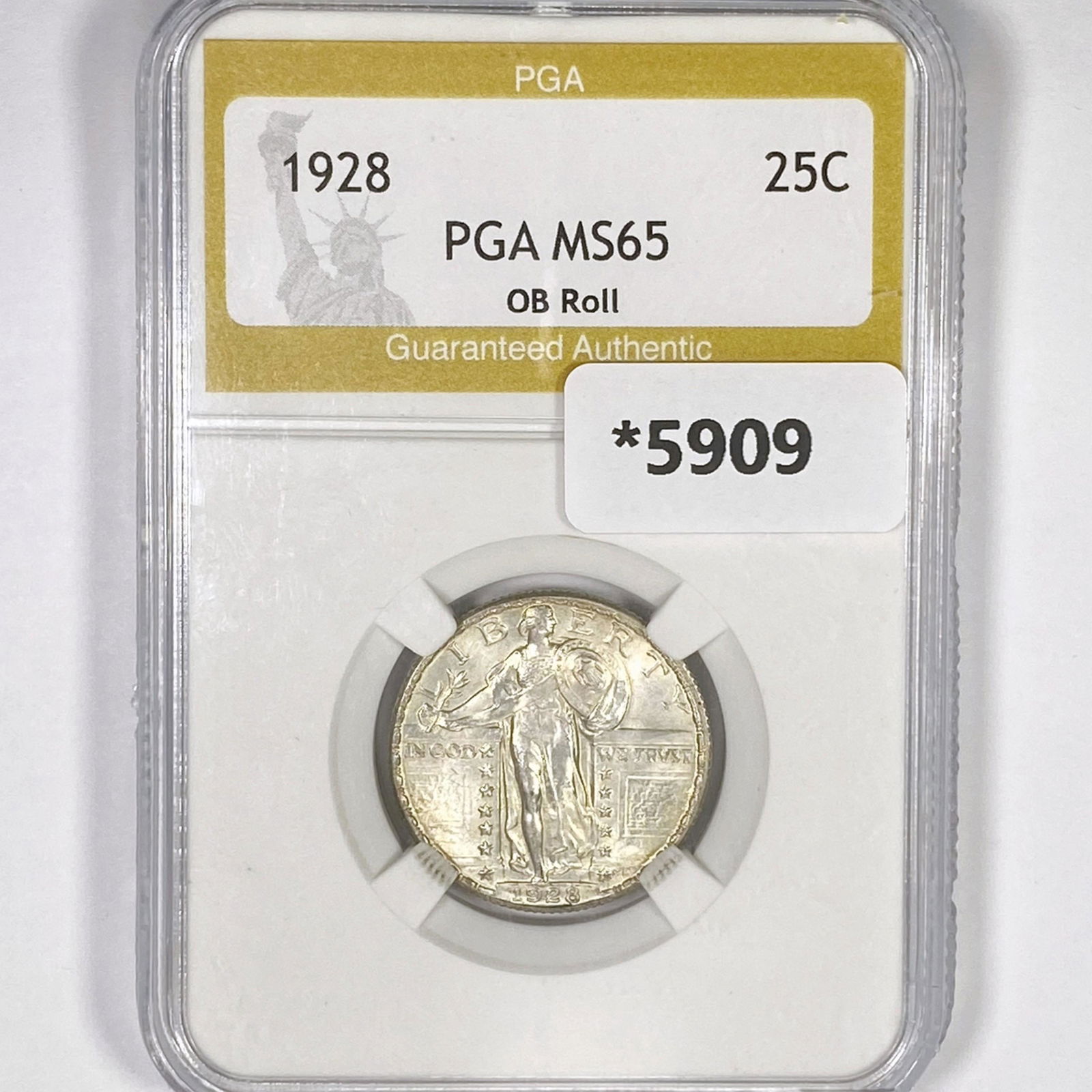 1928 Standing Liberty Quarter PGA-MS65 OB Roll (1 of 2)