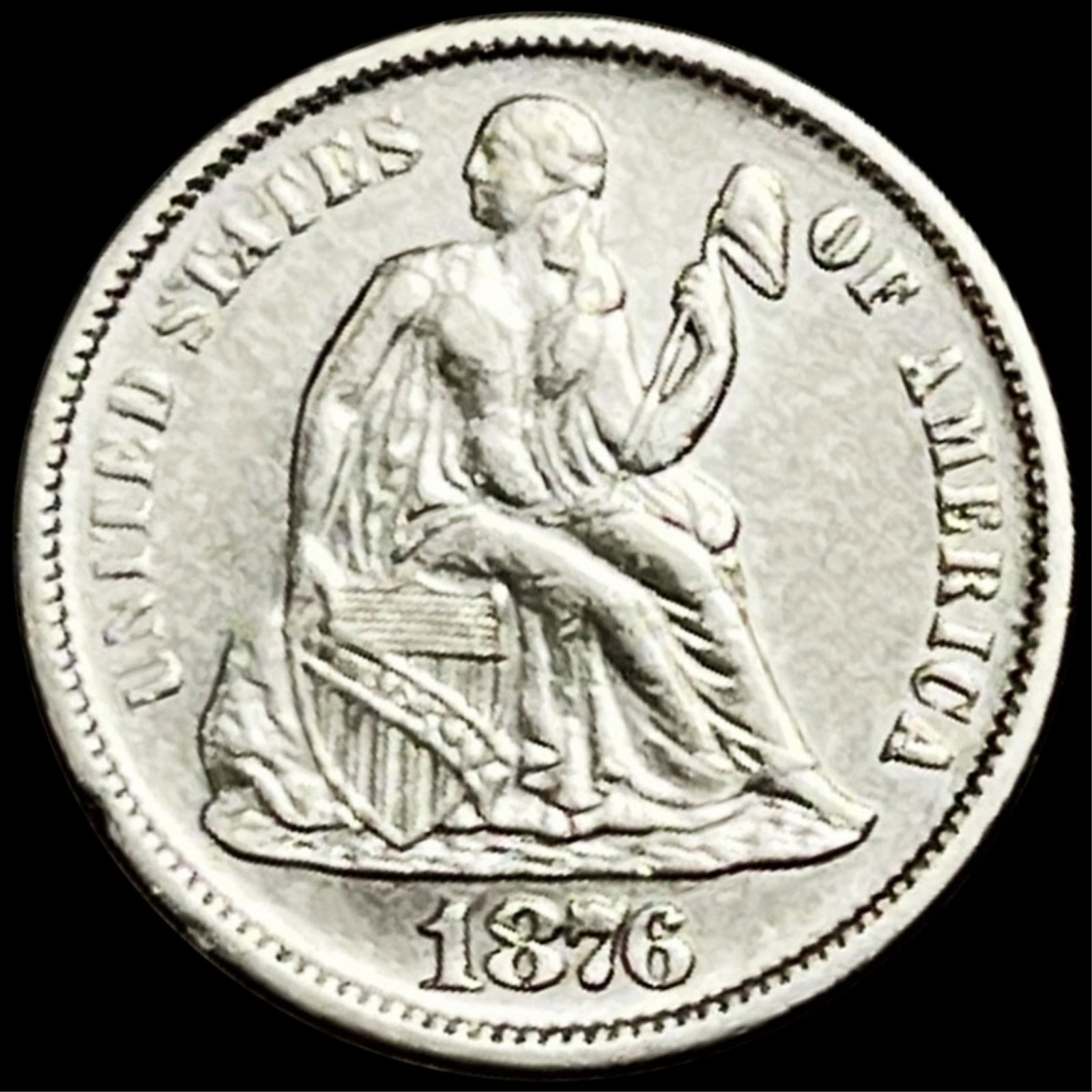 1876-S Seated Liberty Dime UNCIRCULATED (1 of 2)
