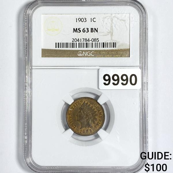 1903 Indian Head Cent NGC-MS63 BN (1 of 2)