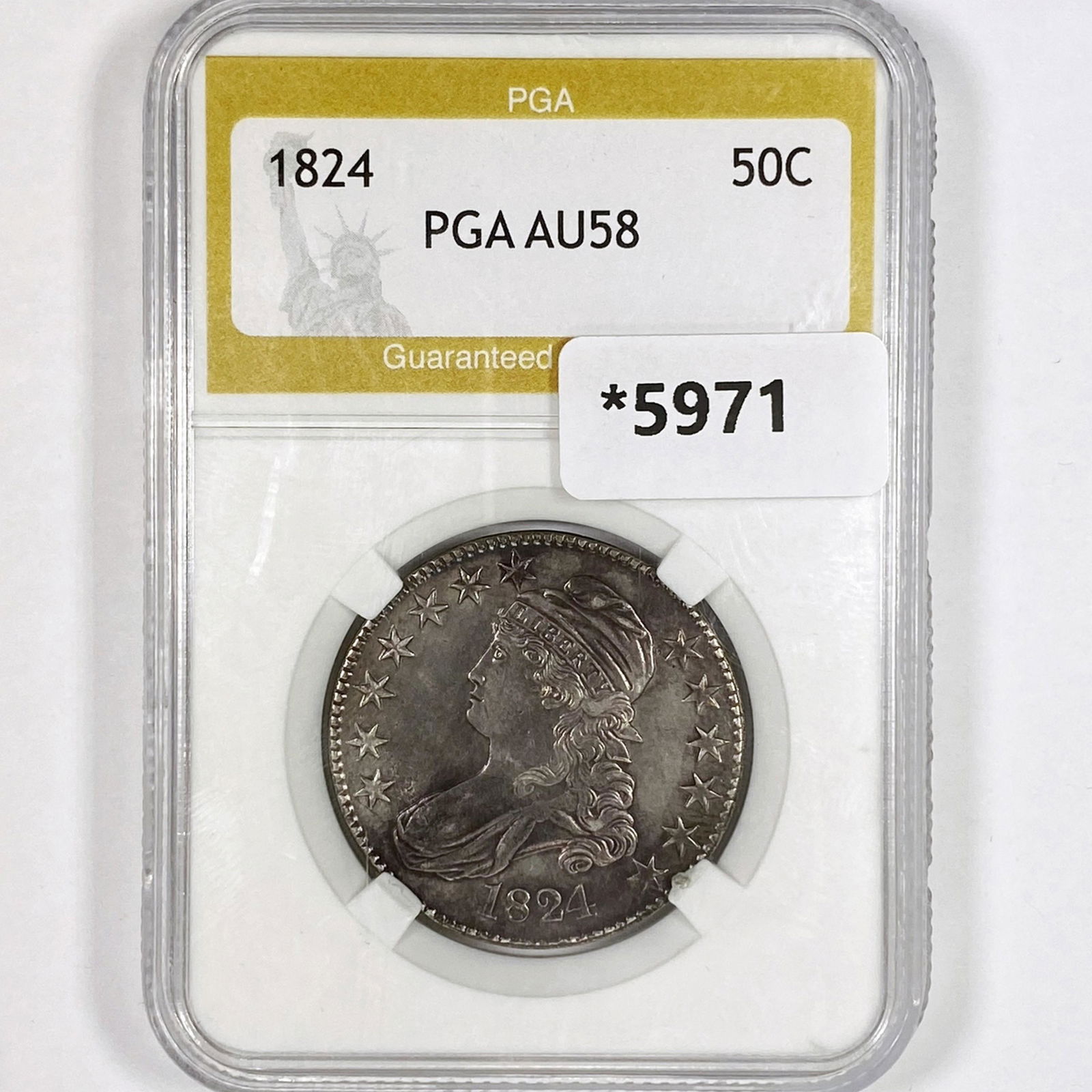 1824 Capped Bust Half Dollar PGA-AU58 (1 of 2)
