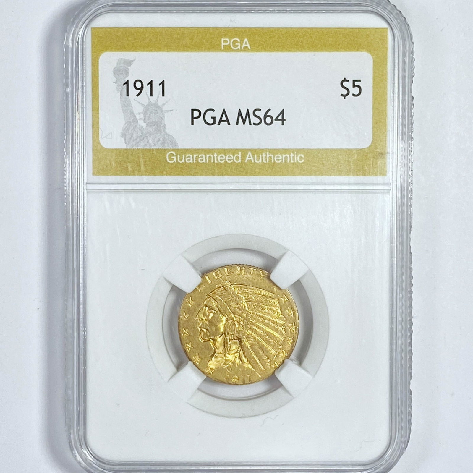 1911 $5 Gold Half Eagle PGA-MS64 (1 of 2)