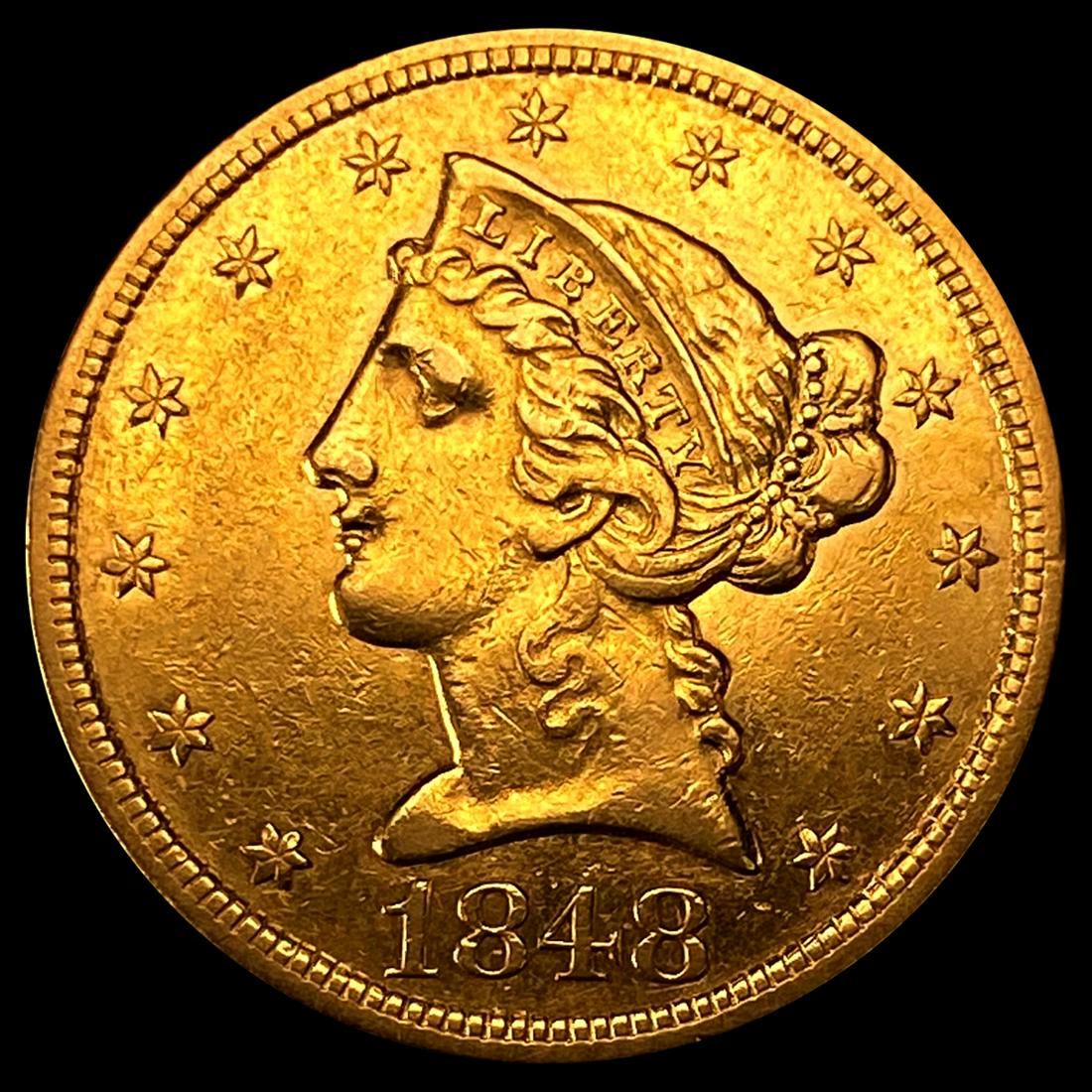 1848 $5 Gold Half Eagle UNCIRCULATED (1 of 2)