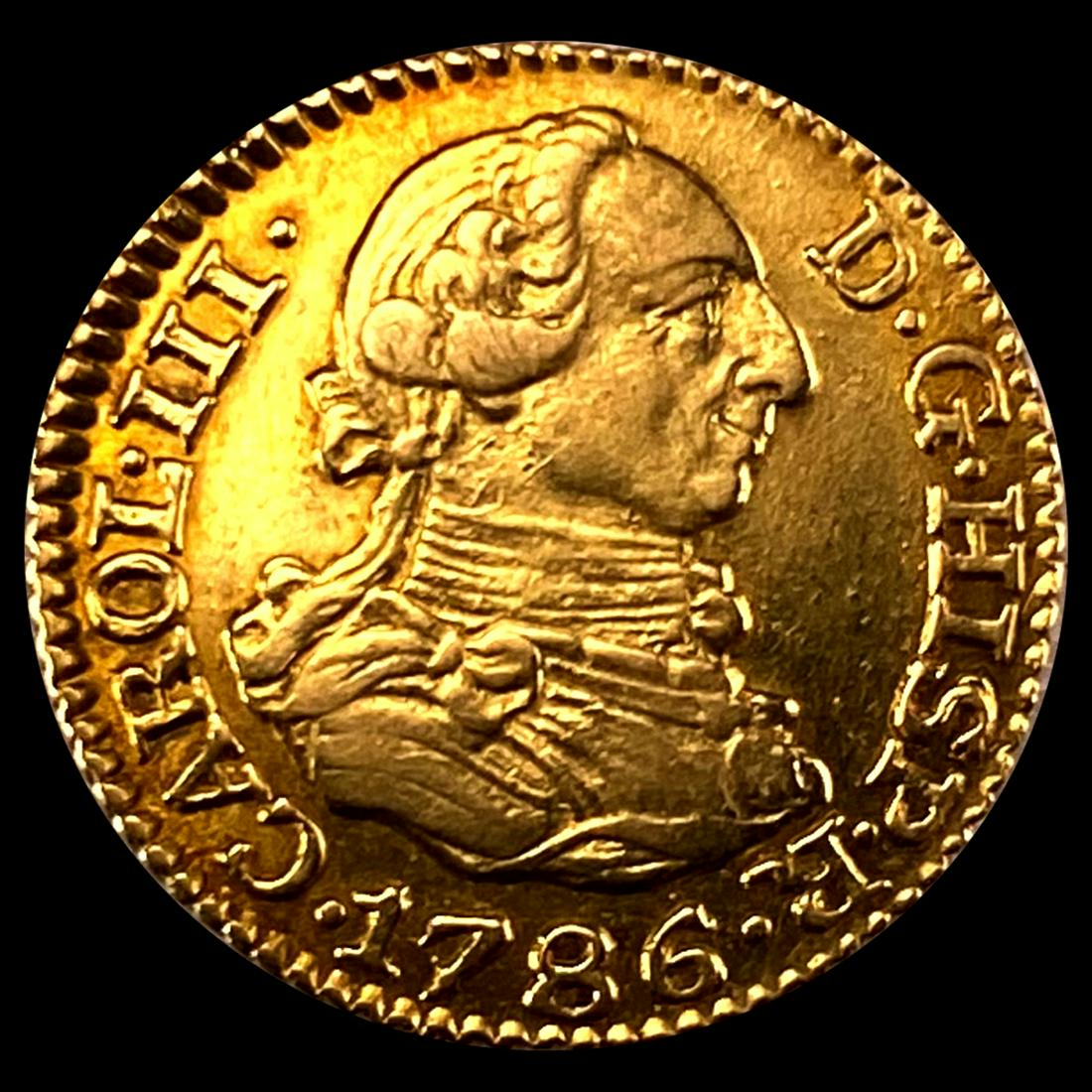 1786 Spain 1/2 Escudo UNCIRCULATED (1 of 2)