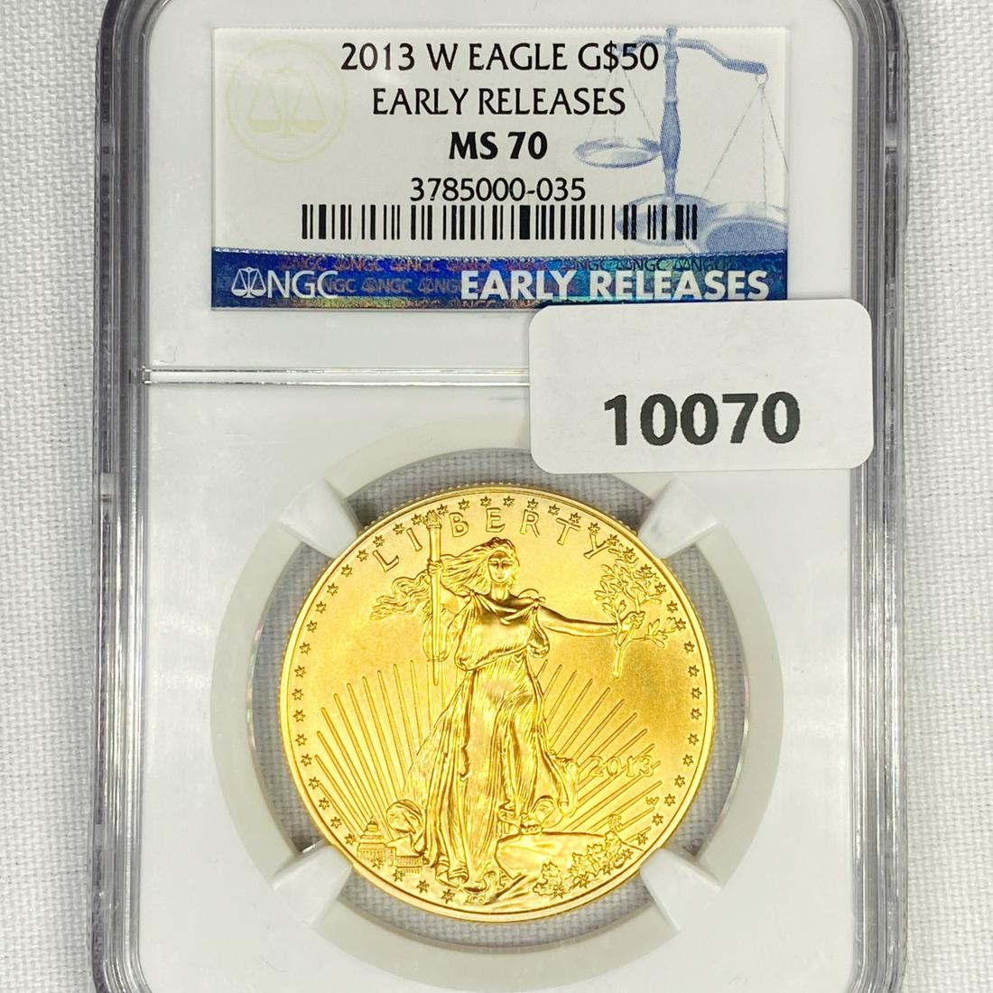 2013-W $50 1 oz American Gold Eagle NGC-MS70 (1 of 2)
