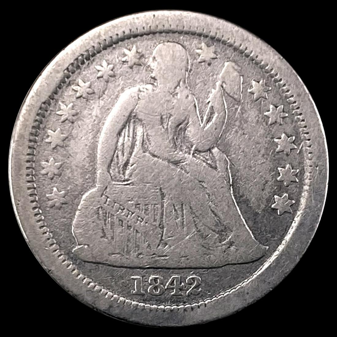 1842-O Seated Liberty Dime NICELY CIRCULATED (1 of 2)