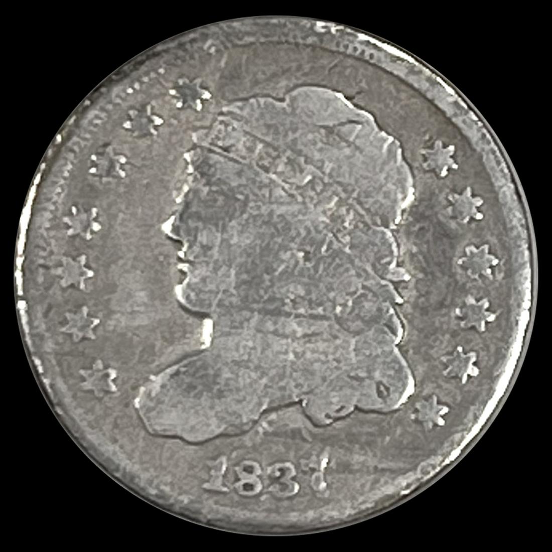 1837 Capped Bust Half Dime NICELY CIRCULATED (1 of 2)