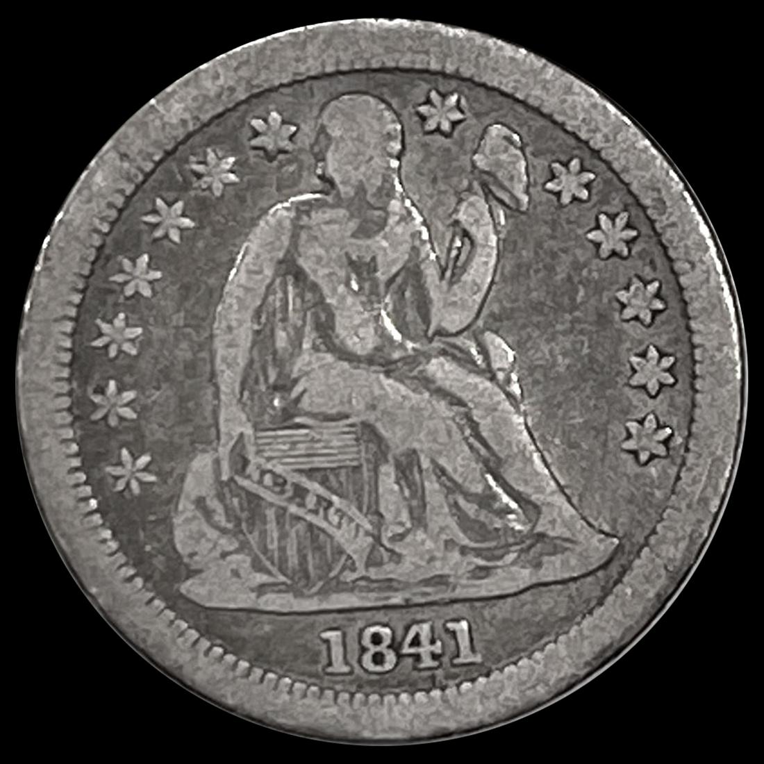 1841-O Seated Liberty Dime NICELY CIRCULATED (1 of 2)