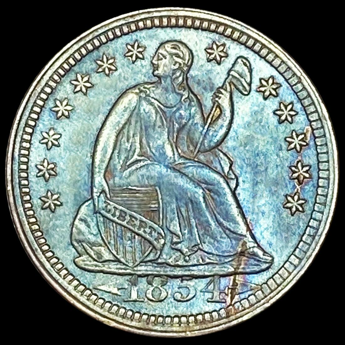 1854 Arrows Seated Liberty Half Dime UNCIRCULATED (1 of 2)
