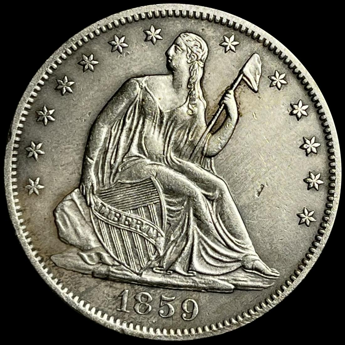 1859-O Seated Liberty Half Dollar UNCIRCULATED (1 of 2)
