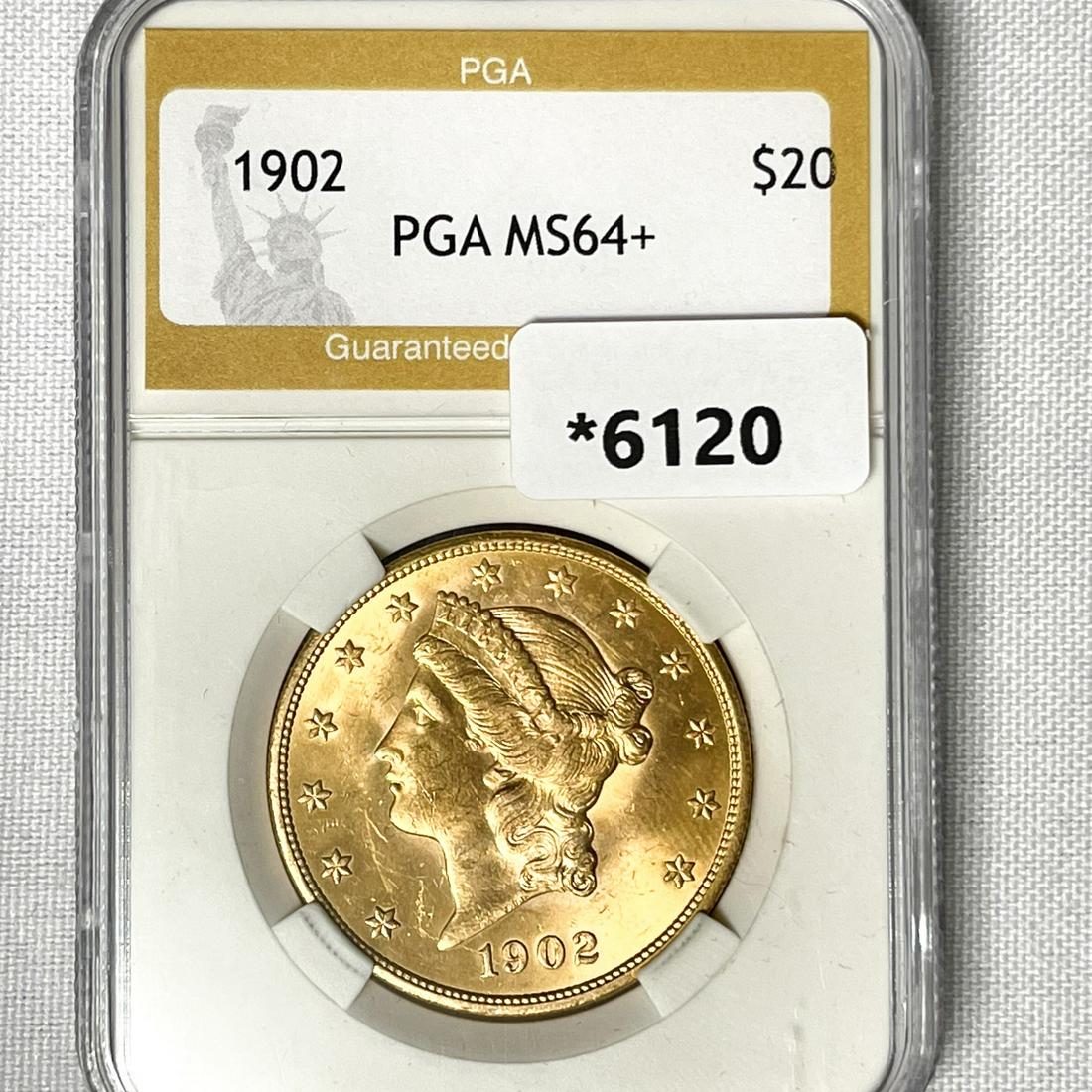 1902 $20 Gold Double Eagle PGA-MS64+ (1 of 2)