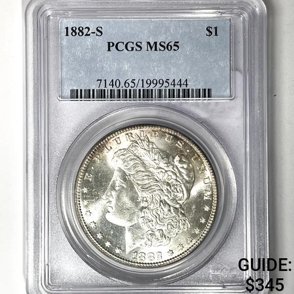 1882-S Morgan Silver Dollar PCGS-MS65 (1 of 2)