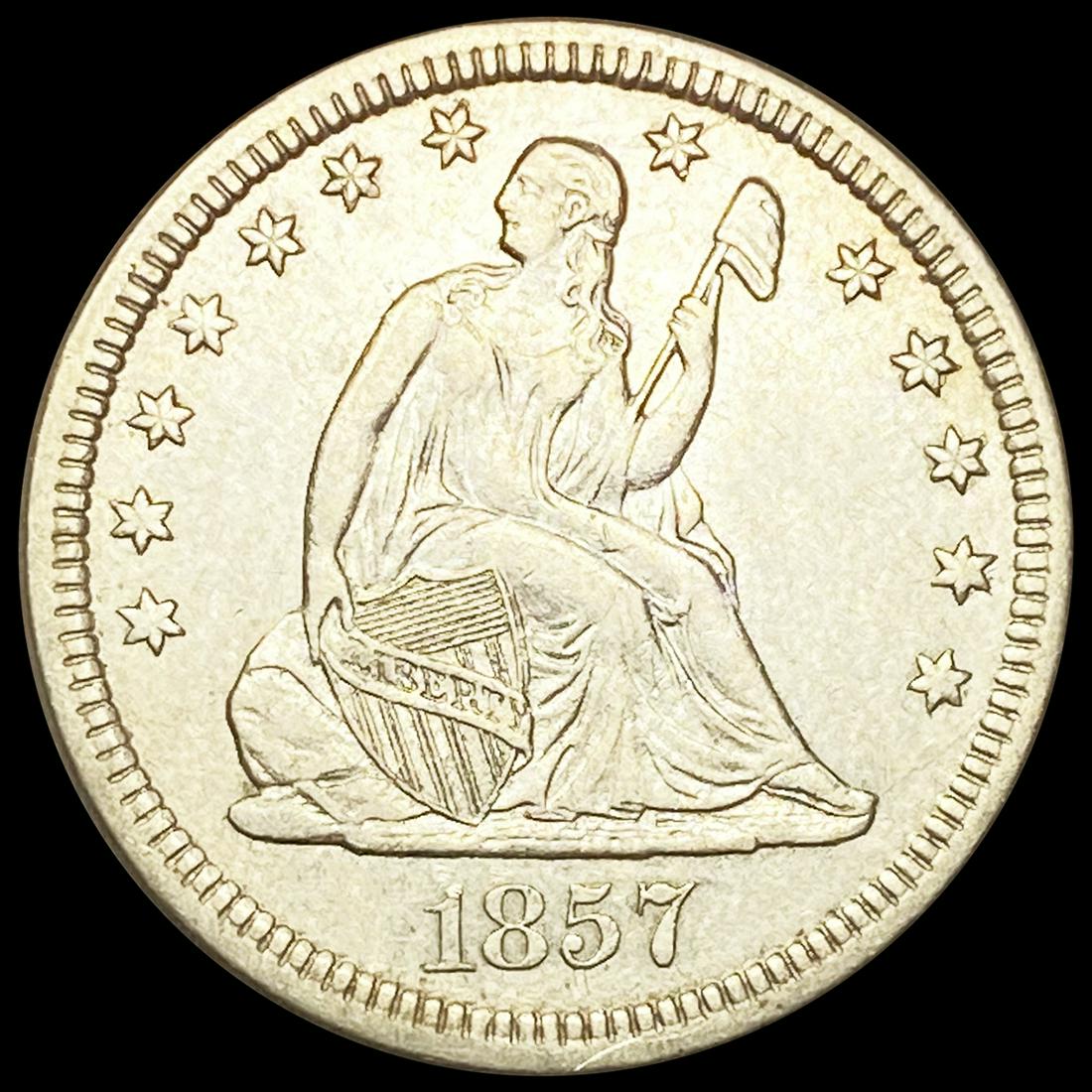 1857 Seated Liberty Quarter UNCIRCULATED (1 of 2)