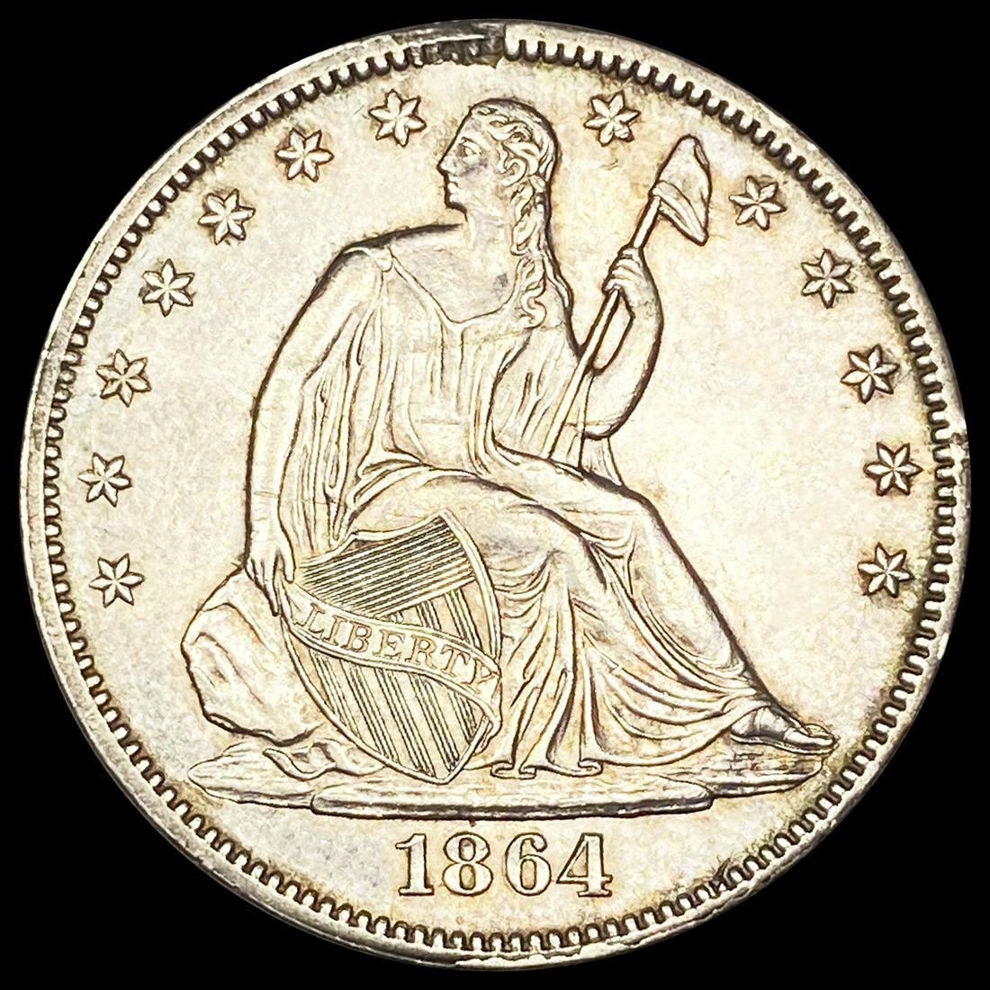 1864 Seated Liberty Half Dollar UNCIRCULATED (1 of 2)