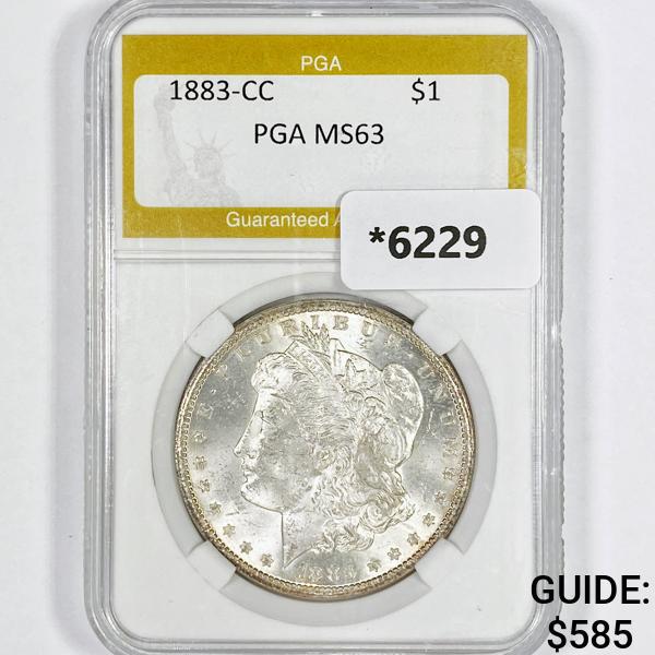 1883-CC Morgan Silver Dollar PCGS-MS63 (1 of 2)