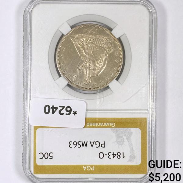 1843-O Seated Liberty Half Dollar PGA-MS63 (1 of 2)