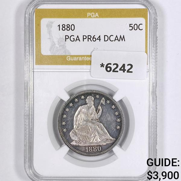 1880 Seated Liberty Half Dollar PGA-PR64 DCAM (1 of 2)